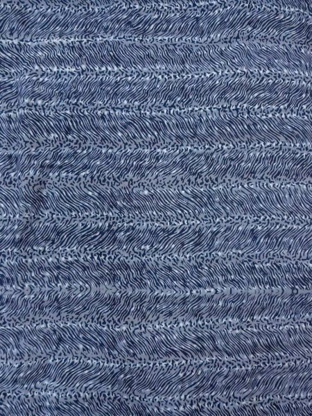 Photo3: N0731S Vintage Japanese kimono  Bluish Gray Men's Yukata for Men / Cotton. Abstract pattern Stains/Soils all over.  (Grade D) (3)