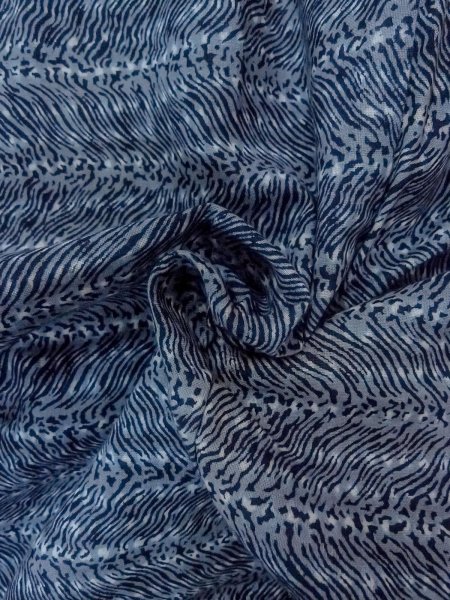 Photo11: N0731S Vintage Japanese kimono  Bluish Gray Men's Yukata for Men / Cotton. Abstract pattern Stains/Soils all over.  (Grade D) (11)