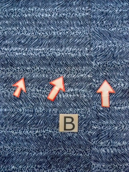 Photo15: N0731S Vintage Japanese kimono  Bluish Gray Men's Yukata for Men / Cotton. Abstract pattern Stains/Soils all over.  (Grade D) (15)