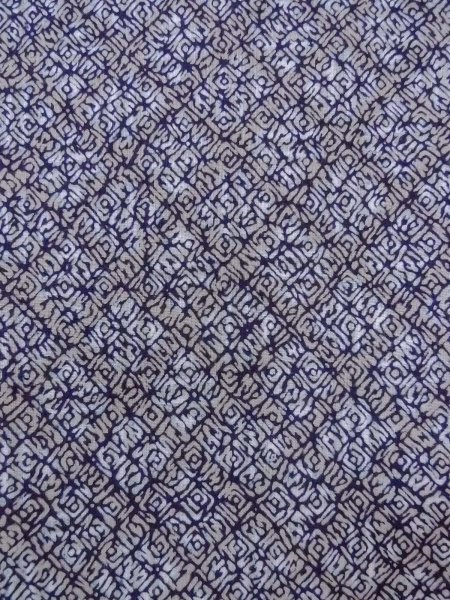 Photo5: N0731T Vintage Japanese kimono   Gray Men's Yukata for Men / Cotton. Rose,   (Grade D) (5)