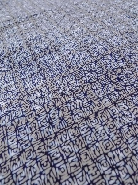 Photo8: N0731T Vintage Japanese kimono   Gray Men's Yukata for Men / Cotton. Rose,   (Grade D) (8)