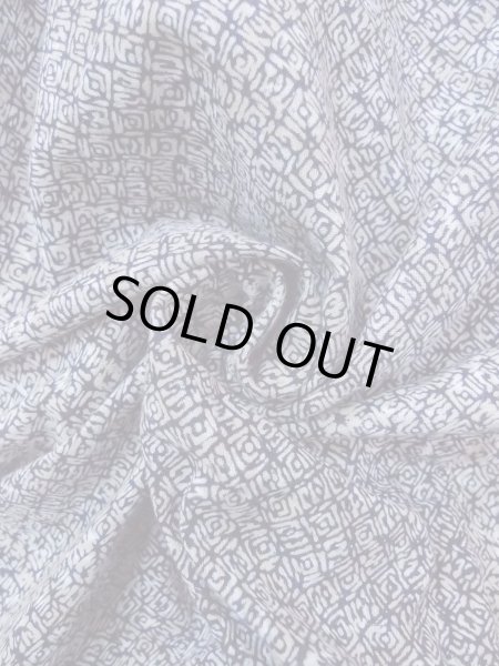 Photo12: N0731T Vintage Japanese kimono   Gray Men's Yukata for Men / Cotton. Rose,   (Grade D) (12)