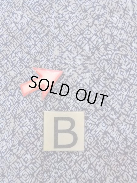 Photo15: N0731T Vintage Japanese kimono   Gray Men's Yukata for Men / Cotton. Rose,   (Grade D) (15)