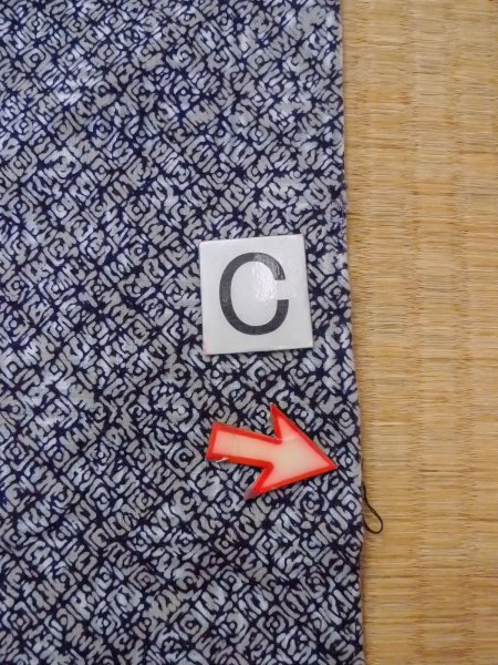 Photo16: N0731T Vintage Japanese kimono   Gray Men's Yukata for Men / Cotton. Rose,   (Grade D) (16)