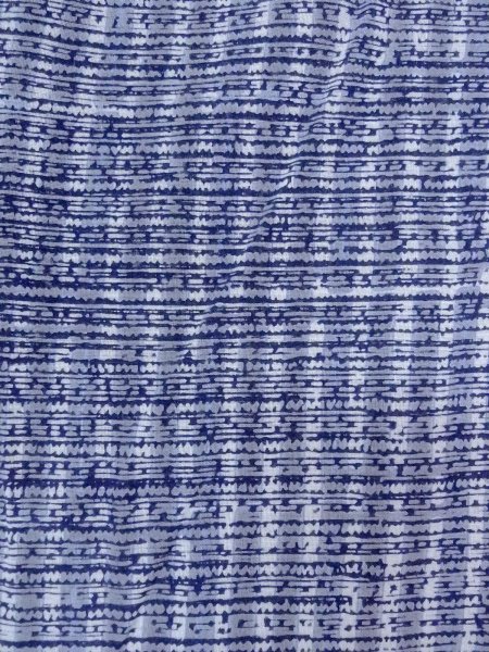 Photo5: N0731U Vintage Japanese kimono   Light Blue Men's Yukata for Men / Cotton. Plaid Checks,   (Grade D) (5)