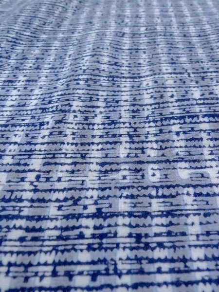 Photo9: N0731U Vintage Japanese kimono   Light Blue Men's Yukata for Men / Cotton. Plaid Checks,   (Grade D) (9)