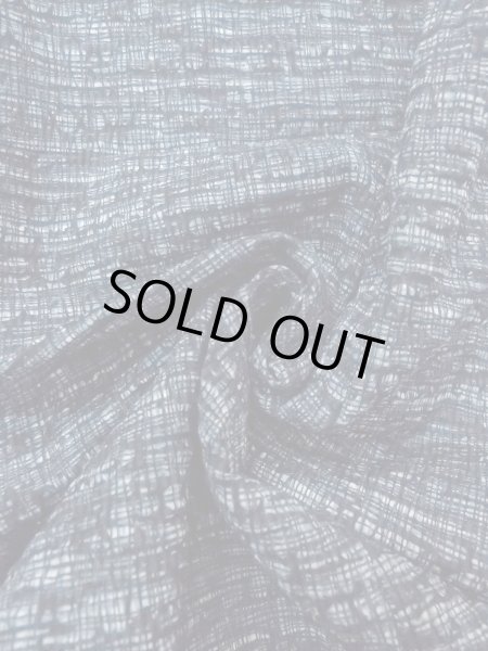 Photo11: N0731X Vintage Japanese kimono  Dark Indigo Blue Men's Yukata for Men / Linen. Plaid Checks,   (Grade B) (11)