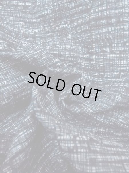 Photo12: N0731X Vintage Japanese kimono  Dark Indigo Blue Men's Yukata for Men / Linen. Plaid Checks,   (Grade B) (12)