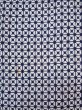 Photo3: N0731Y Vintage Japanese kimono   Indigo Blue Men's Yukata for Men / Cotton. Geometrical pattern   (Grade D) (3)