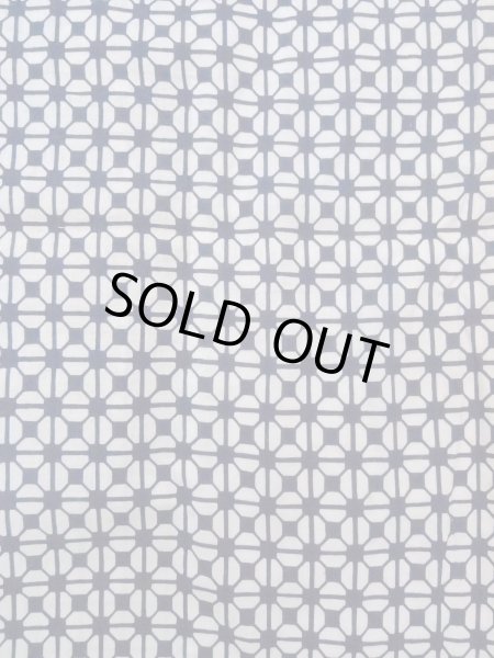 Photo4: N0731Y Vintage Japanese kimono   Indigo Blue Men's Yukata for Men / Cotton. Geometrical pattern   (Grade D) (4)