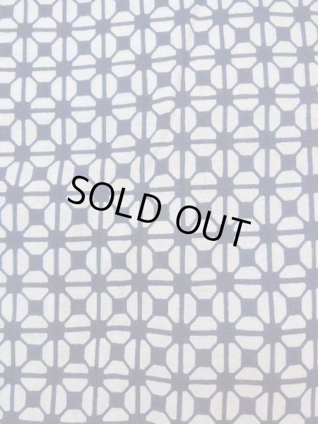 Photo5: N0731Y Vintage Japanese kimono   Indigo Blue Men's Yukata for Men / Cotton. Geometrical pattern   (Grade D) (5)