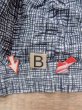 Photo12: N0732B Vintage Japanese kimono   Indigo Blue Men's Yukata for men / Cotton. Plaid Checks   (Grade C) (12)