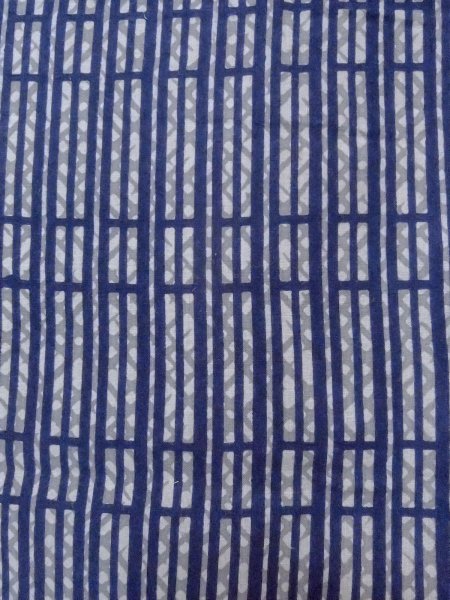 Photo4: N0732C Vintage Japanese kimono   Gray Men's Yukata for men / Cotton. Quadrangle,   (Grade B) (4)