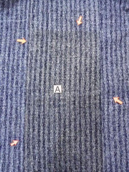 Photo11: N0732D Vintage Japanese kimono   Gray Men's Yukata for men / Cotton. Abstract pattern   (Grade D) (11)