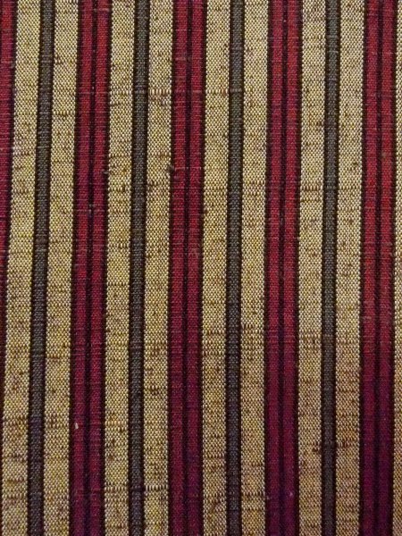 Photo6: N0814A Vintage Japanese women  Grayish Beige TSUMUGI pongee / Wool. Stripes   (Grade B) (6)