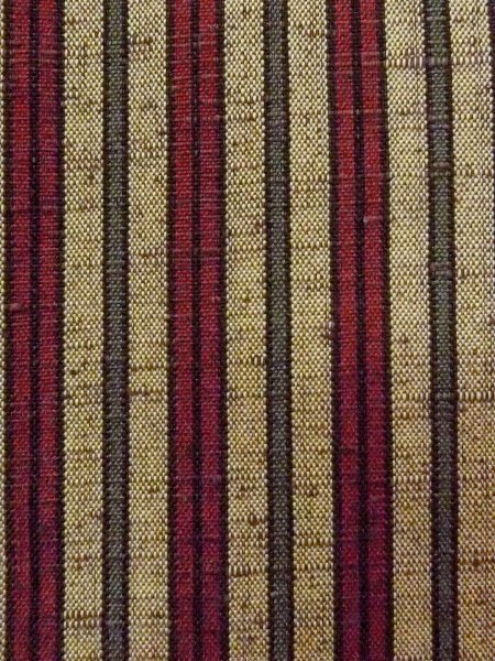 Photo7: N0814A Vintage Japanese women  Grayish Beige TSUMUGI pongee / Wool. Stripes   (Grade B) (7)