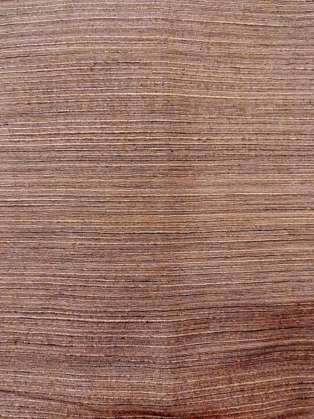 Photo5: Mint N0814B Vintage Japanese women   Brown TSUMUGI pongee / Silk. Stripes   (Grade A) (5)