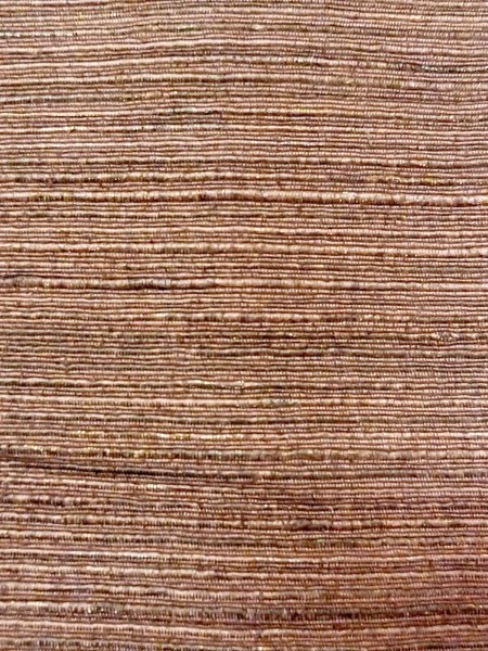 Photo7: Mint N0814B Vintage Japanese women   Brown TSUMUGI pongee / Silk. Stripes   (Grade A) (7)