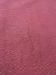 Photo10: N0814C Vintage Japanese women  Pale Dark Red TSUMUGI pongee / Silk. Stripes   (Grade B) (10)