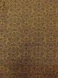 Photo4: Mint N0814D Vintage Japanese women  Yellowish Brown ORI woven / Silk. Chrysanthemum,   (Grade A) (4)