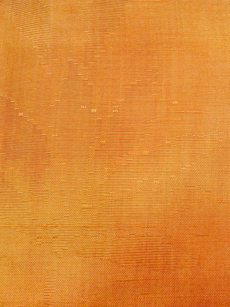 Photo7: N0814J Vintage Japanese women  Yellowish Brown ORI woven / Silk. Flower,   (Grade B) (7)