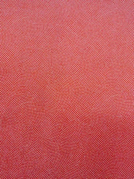 Photo5: N0814K Vintage Japanese women   Coral EDO KOMON pattern dyed / Silk.  Shark skin like pattern  (Grade B) (5)