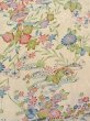 Photo4: N0814P Vintage Japanese women   Ivory KOMON dyed / Silk. Chrysanthemum,   (Grade C) (4)
