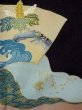 Photo12: N0814U Vintage Japanese women   Black TOMESODE formal / Silk. Chrysanthemum,   (Grade B) (12)