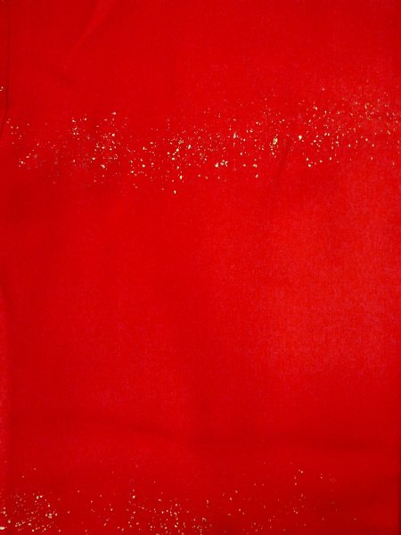 Photo4: N0814V Antique Japanese women   Red Kids / Silk. Flower, Juban  (Grade C) (4)