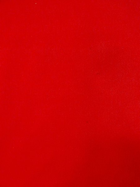 Photo9: N0814V Antique Japanese women   Red Kids / Silk. Flower, Juban  (Grade C) (9)