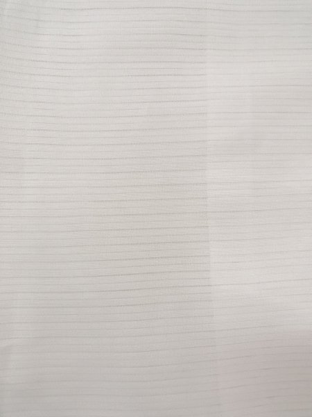 Photo5: N0814X Vintage Japanese women   White JUBAN undergarment / Silk. Stripes   (Grade B) (5)