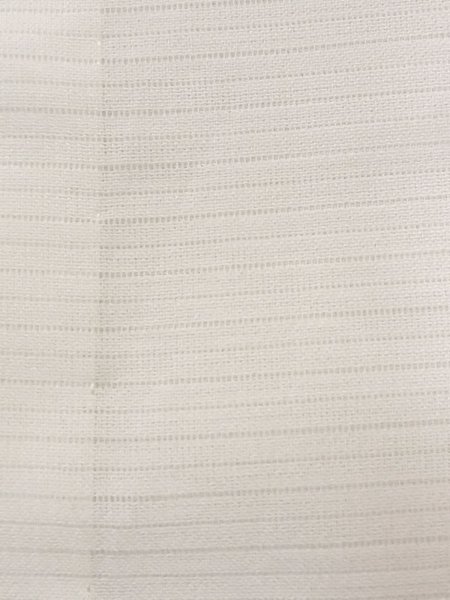 Photo7: N0814X Vintage Japanese women   White JUBAN undergarment / Silk. Stripes   (Grade B) (7)