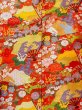 Photo4: Mint N0827D Used Japanese women   Red UCHIKAKE Wedding / Silk. Peony,   (Grade A) (4)