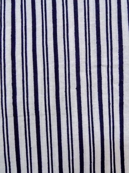 Photo6: N0906K Vintage Japanese women   White YUKATA summer(made in Japan) / Cotton. MOMIJI maple leaf,   (Grade D) (6)