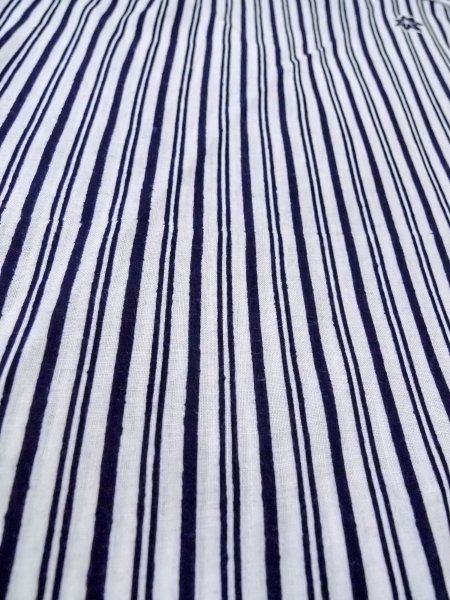 Photo8: N0906K Vintage Japanese women   White YUKATA summer(made in Japan) / Cotton. MOMIJI maple leaf,   (Grade D) (8)