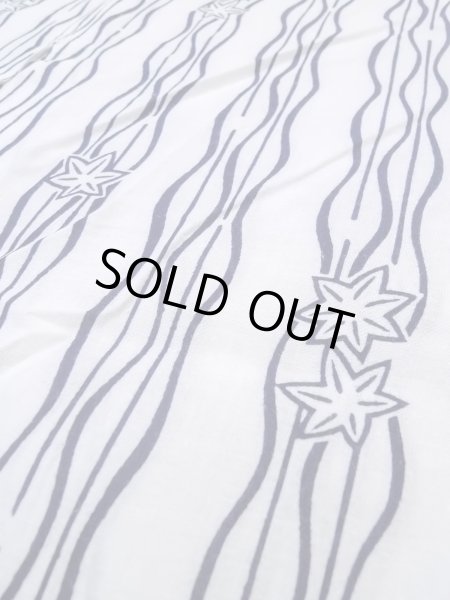 Photo8: N0906M Vintage Japanese women   White YUKATA summer(made in Japan) / Cotton. MOMIJI maple leaf,   (Grade B) (8)