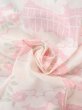 Photo11: Mint N0906P Vintage Japanese women   Off White YUKATA summer(made in Other than Japan) / Wool. Flower,   (Grade A) (11)
