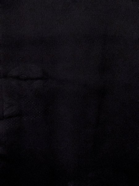 Photo5: Mint N0906Q Vintage Japanese women   Black HAORI short jacket / Silk.    (Grade A) (5)