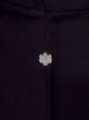 Photo3: N0906T Vintage Japanese women   Black HAORI short jacket / Silk.    (Grade B) (3)