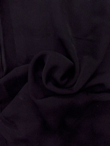 Photo13: N0906T Vintage Japanese women   Black HAORI short jacket / Silk.    (Grade B) (13)