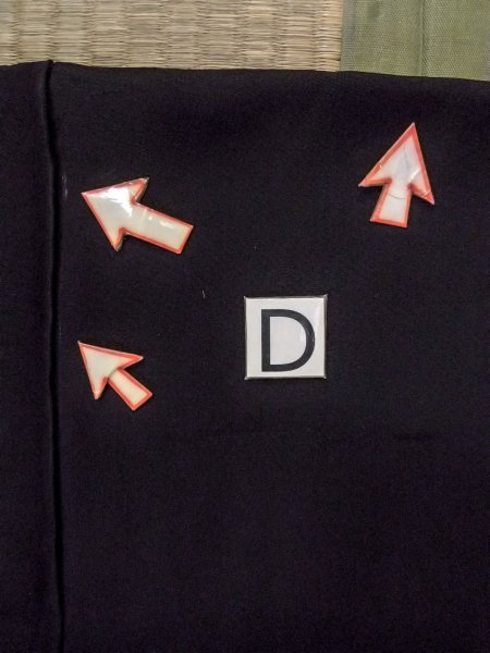 Photo18: N0906T Vintage Japanese women   Black HAORI short jacket / Silk.    (Grade B) (18)