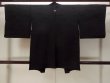 Photo2: N0906X Vintage Japanese women   Black HAORI short jacket / Silk.    (Grade B) (2)