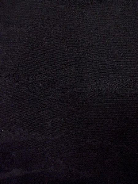 Photo6: N0906X Vintage Japanese women   Black HAORI short jacket / Silk.    (Grade B) (6)