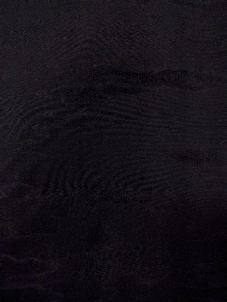 Photo7: N0906X Vintage Japanese women   Black HAORI short jacket / Silk.    (Grade B) (7)