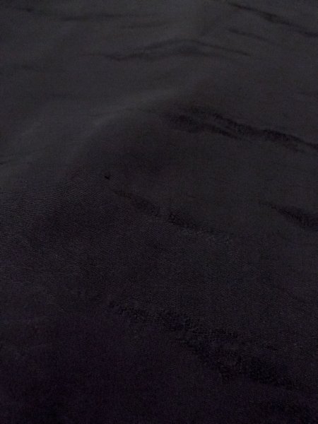 Photo9: N0906X Vintage Japanese women   Black HAORI short jacket / Silk.    (Grade B) (9)