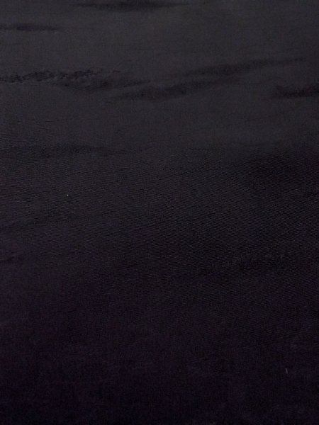 Photo11: N0906X Vintage Japanese women   Black HAORI short jacket / Silk.    (Grade B) (11)