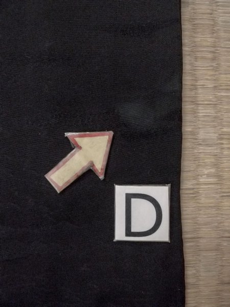 Photo18: N0906X Vintage Japanese women   Black HAORI short jacket / Silk.    (Grade B) (18)