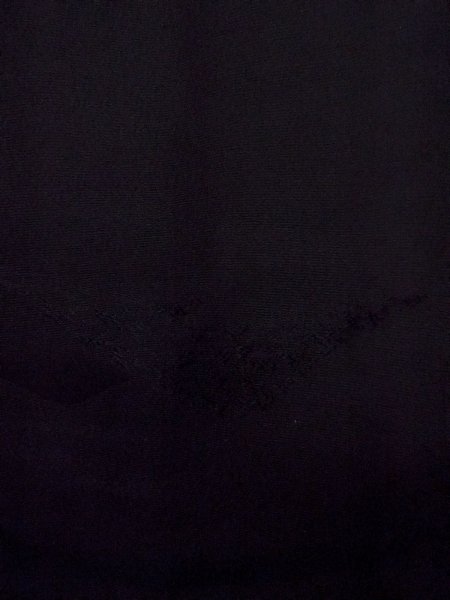 Photo6: Mint N0906Y Vintage Japanese women   Black HAORI short jacket / Silk.    (Grade A) (6)