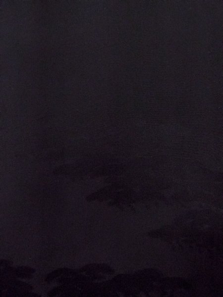 Photo8: N0906Z Vintage Japanese women   Black HAORI short jacket / Silk.    (Grade B) (8)