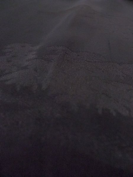 Photo9: N0906Z Vintage Japanese women   Black HAORI short jacket / Silk.    (Grade B) (9)